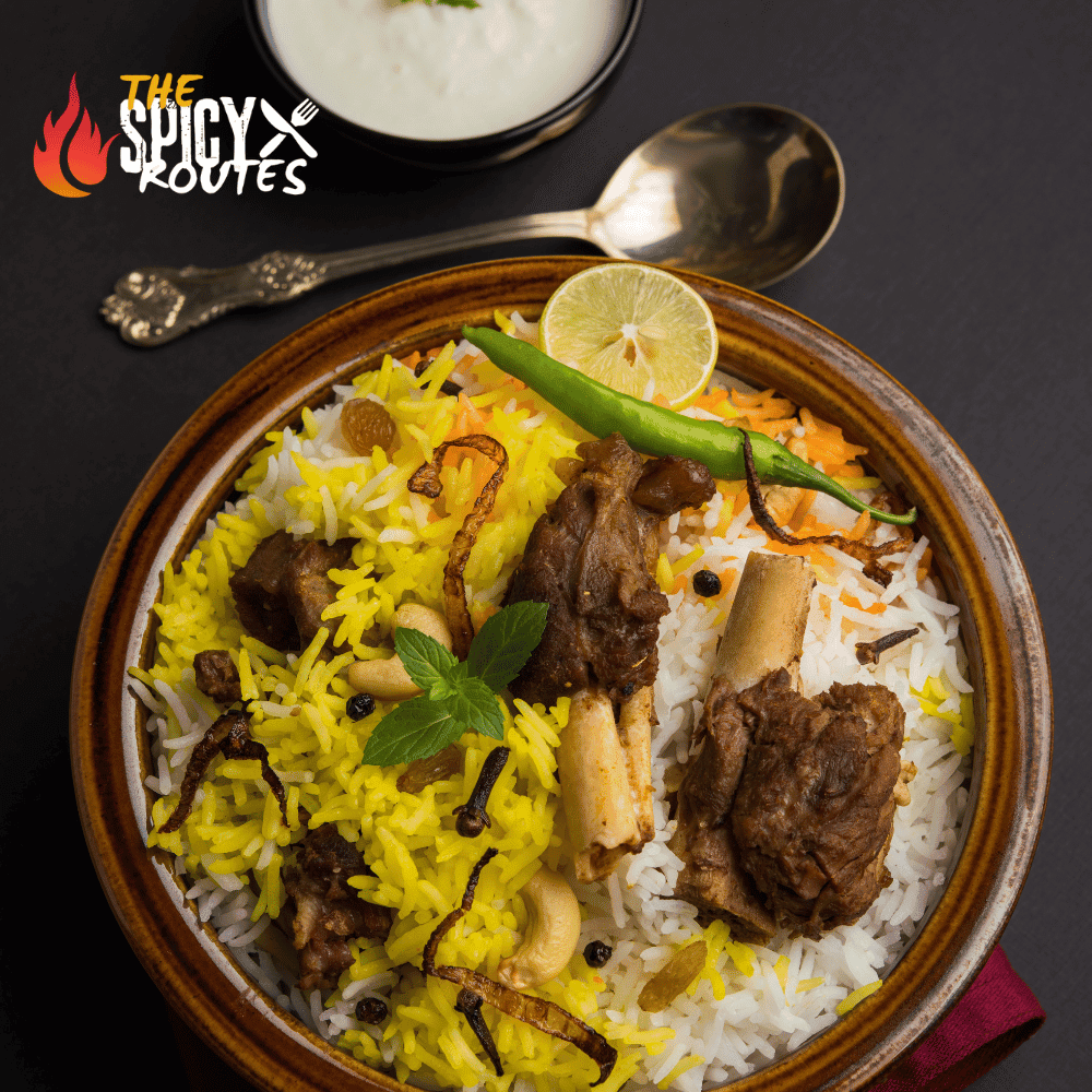 the Spicy Routes Mutoon Biryani